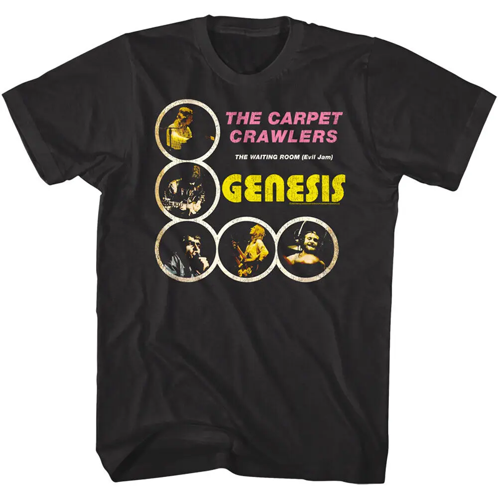 Genesis Carpet Crawlers Men'S T Shirt Waiting Room Evil Jam Rock Band Concert