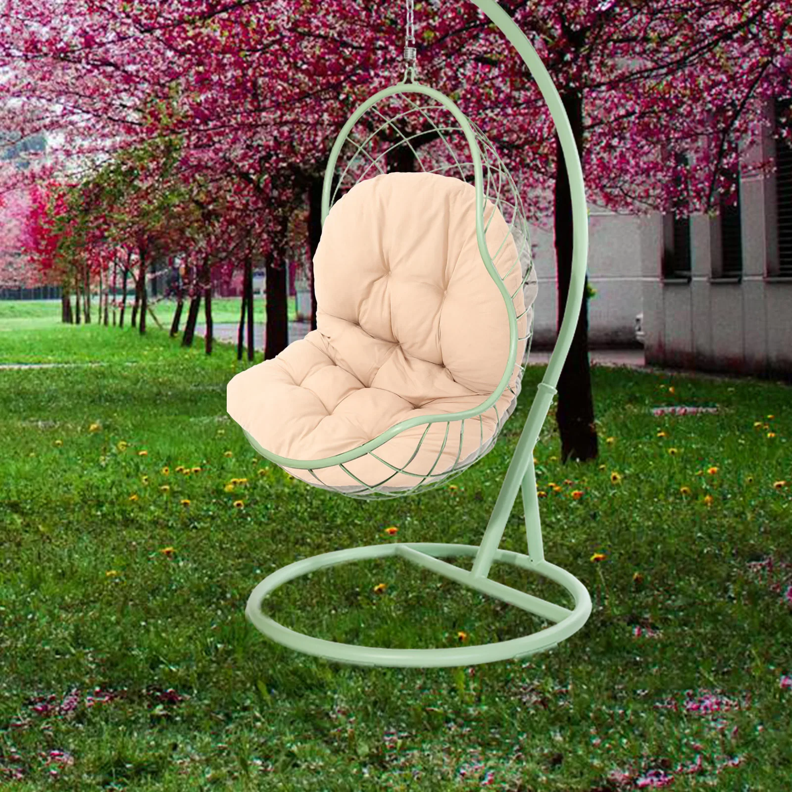 

Comfortable Hanging Basket Seat Cushion Waterproof Uv-Resistant Replacement Pad for Outdoor Egg Swing Chair Long-Lasting Use
