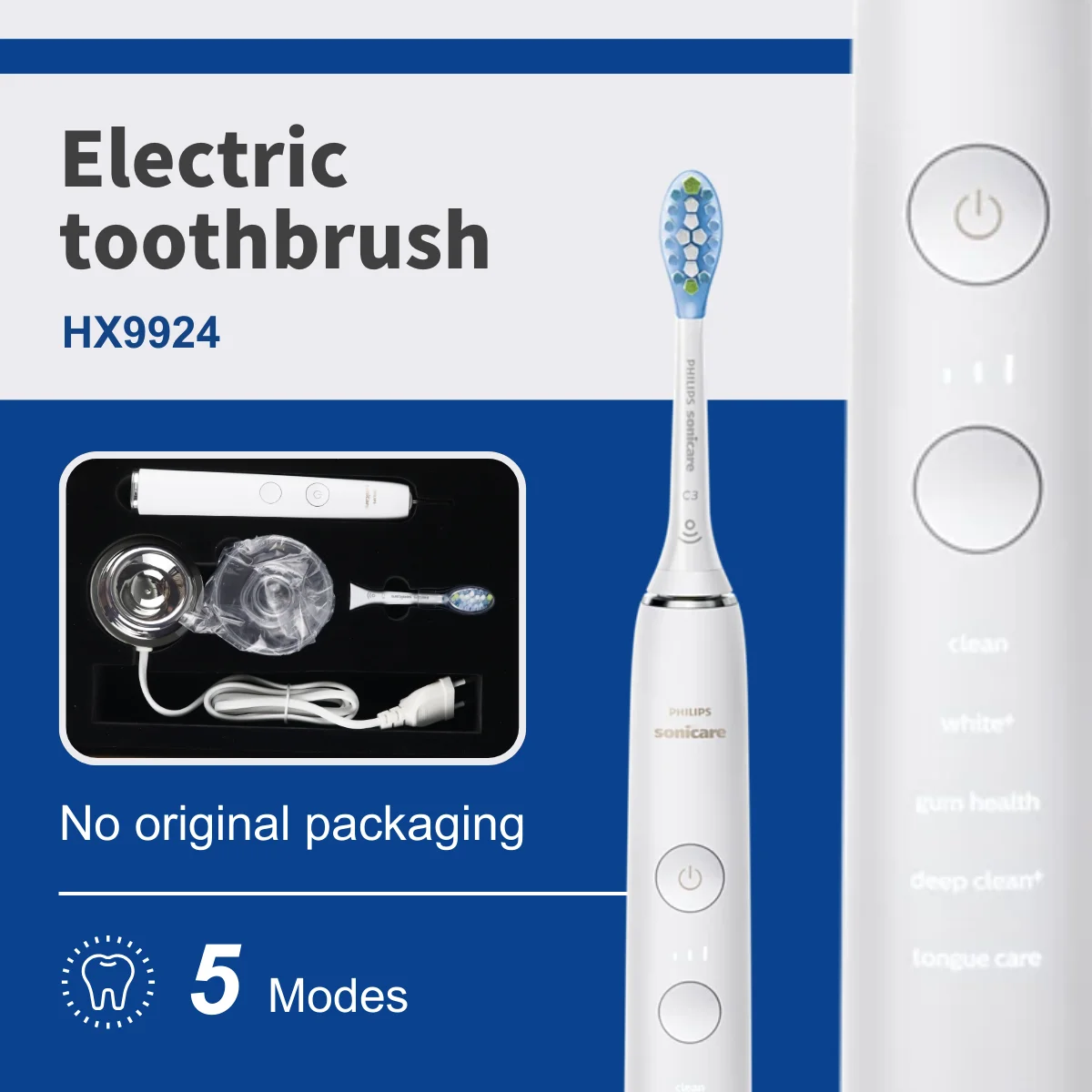 Philips Electric toothbrush Sonicare DiamondClean Smart HX9924, White