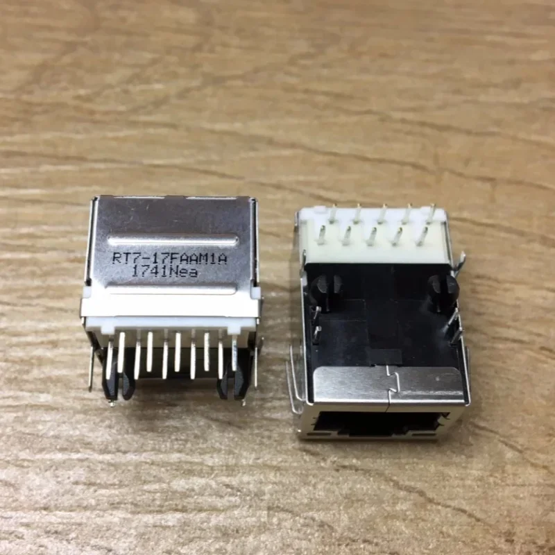 UDE RT7-17FAAM1A RJ45 Ethernet cable with light, network port interface socket 8P 8C female socket
