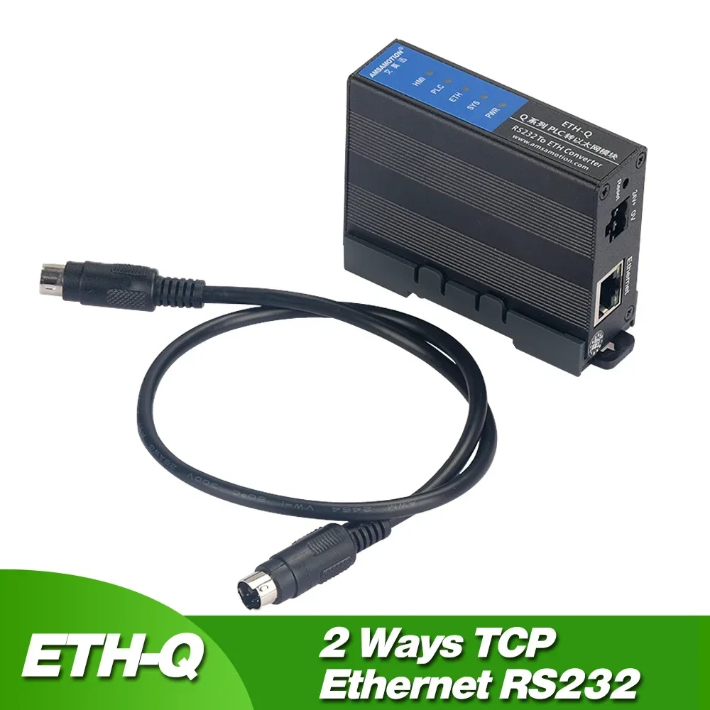 ETH-Q RS232 to ETH Converter Communication Module for Mitsubishi Q Series PLC Q00UJ Q0XU Q0XUDH Q02 QXXH