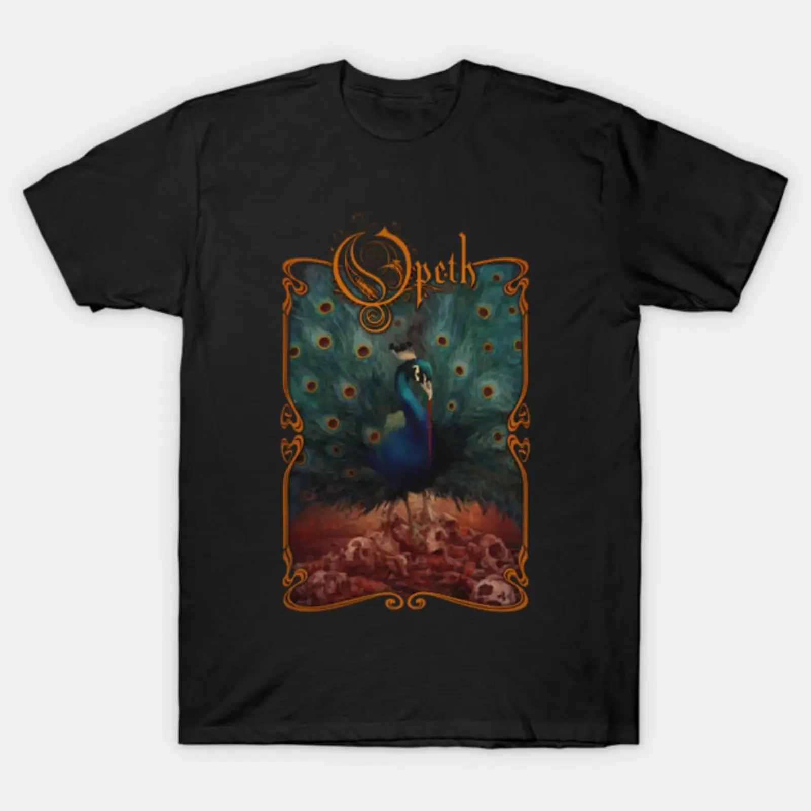 Opeth Peacock T Shirt vintage Washed Stylish Versatile fashion graphic Casual Stretched homme streetwear Unisex Slightly Soft