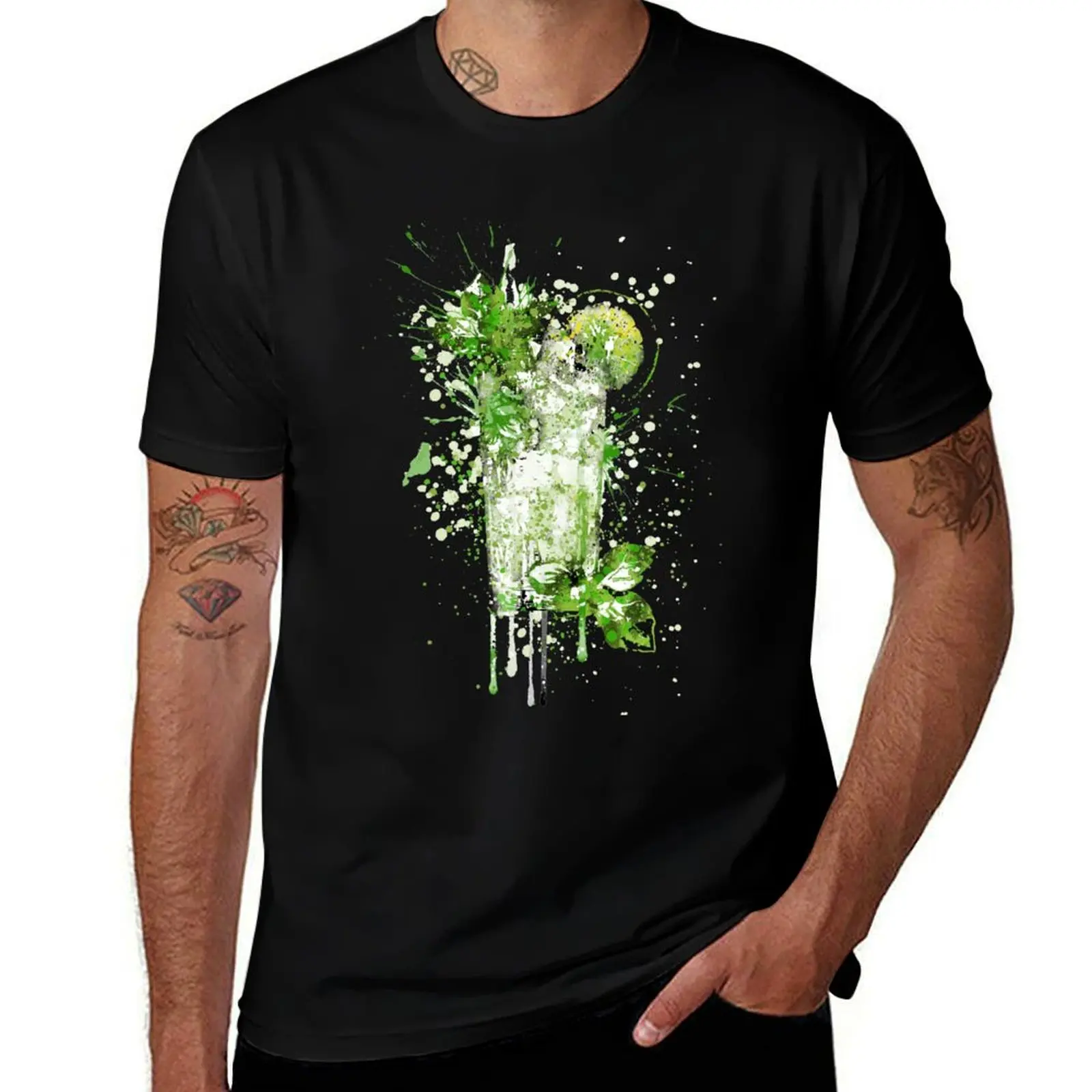 Glass of Mojito T-Shirt High Quality Durable T-Shirt