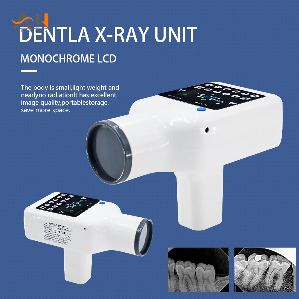 Portable Dental X-ray Machine High Frequency X Ray Unit Compatible with Digital Sensor X-ray Film Lab Equipment Dentistry