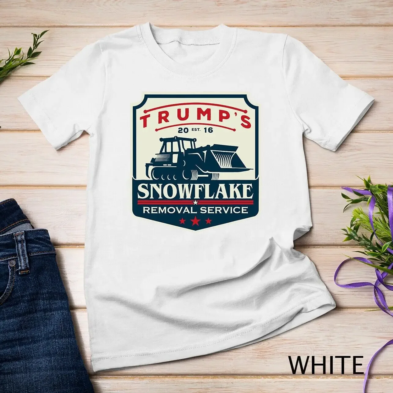 Trump's Snowflake Removal Service - Funny Donald Trump 2024 Unisex T-shirt