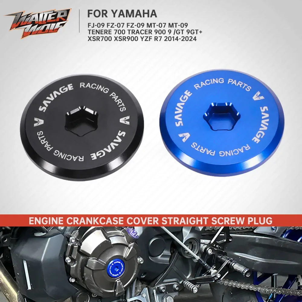 For Yamaha Tracer 900 9 /GT Tenere 700 Engine Crankcase Plug Alternator Straight Screw Cap MT-09 FZ-09 MT-07 XSR 700 900 YZF R7