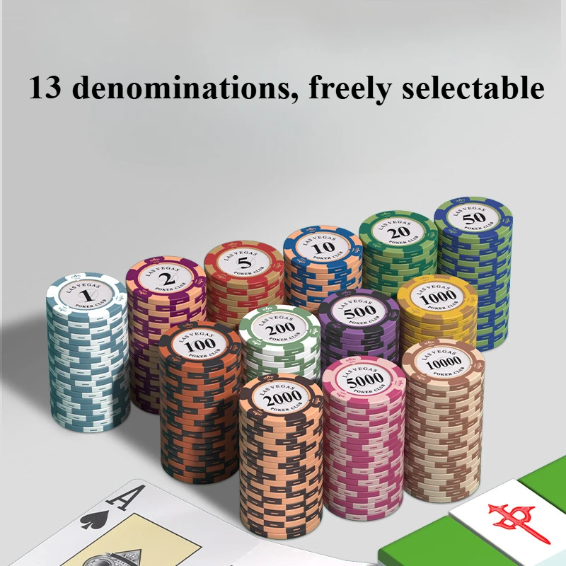 20 Pcs Chips Chess Room Special Mahjong Card Chip Coin Integral Coin Instead of Clay Chips for Playing Cards