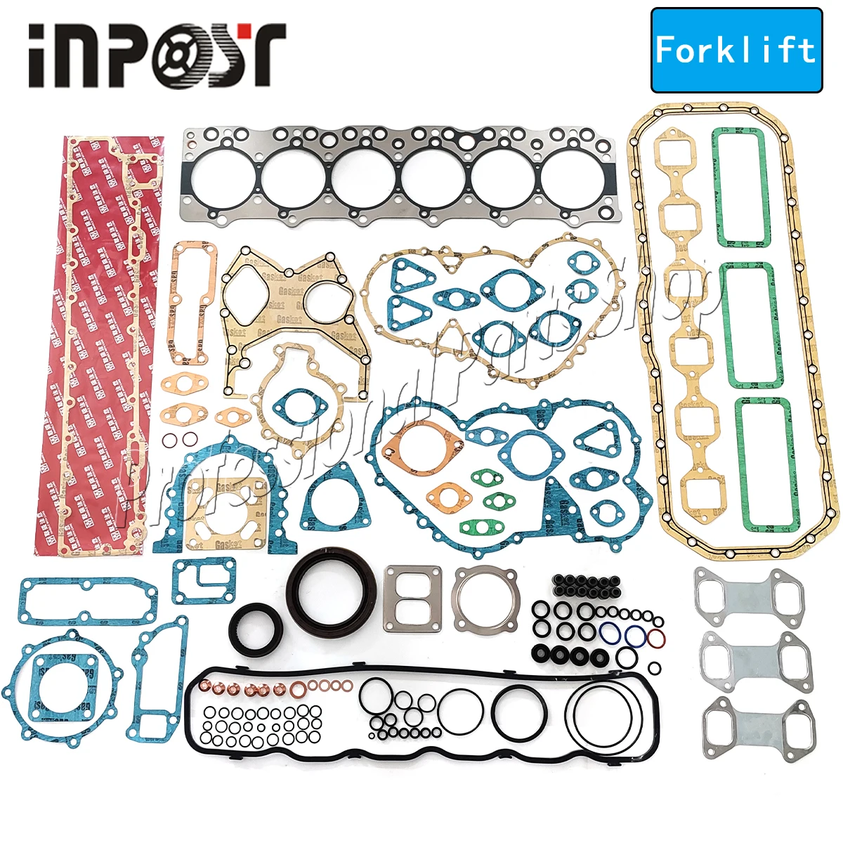 

6BG1 Engine Full Gasket Kit Overhual Set for Isuzu 6BG1T Engine Tcm Komatsu Forklift Full Gasket With Cylinder Head Gasket