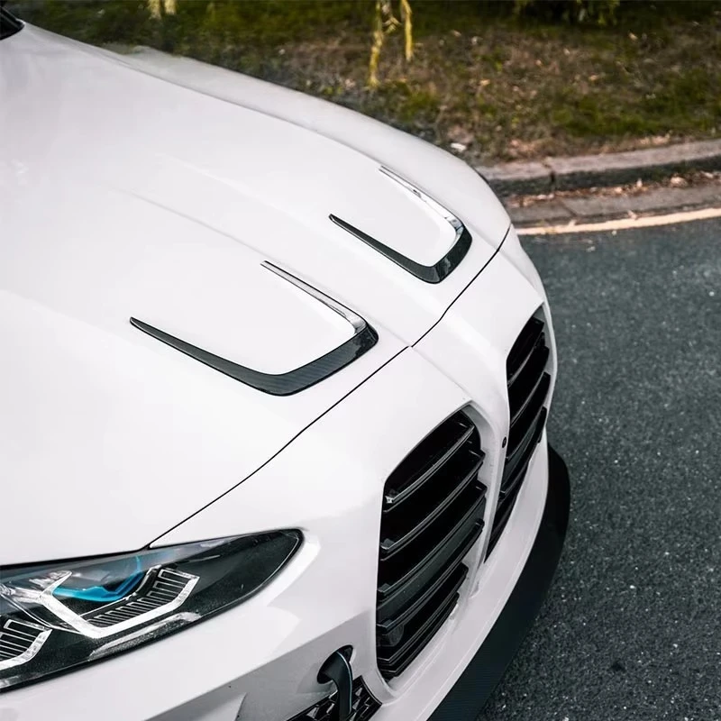 

SQ Style Carbon Engine Cover Hood Air Vents Side Fenders Trim for M3 G80 M4 G82 G83 Competition