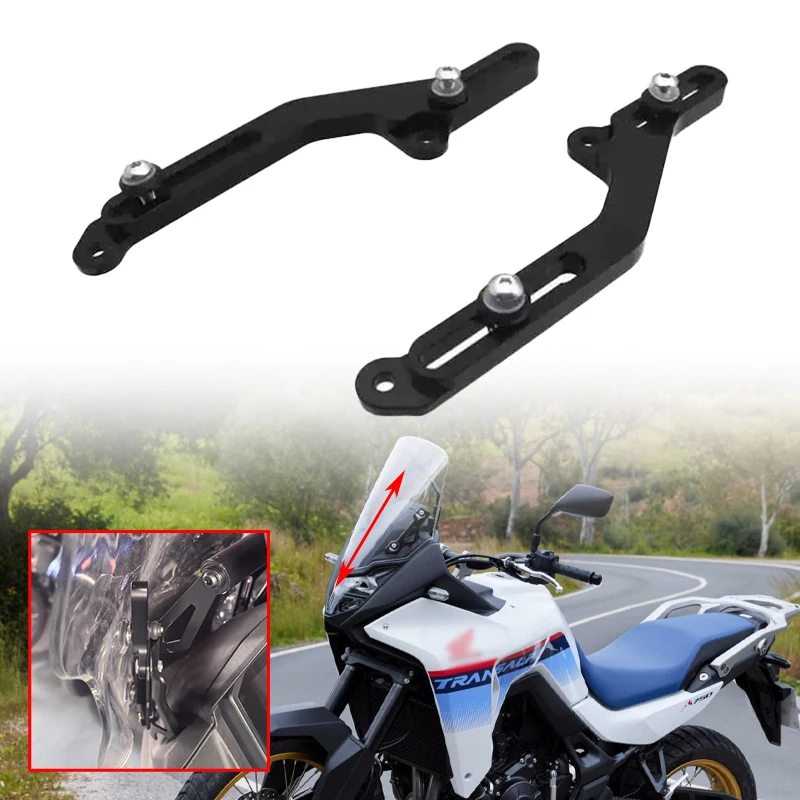 

Fit For Honda XL750 Transalp 750 2023-2024 Motorcycle Accessories Transalp750 Windscreen Adjusters Aluminum Windshield Bracket