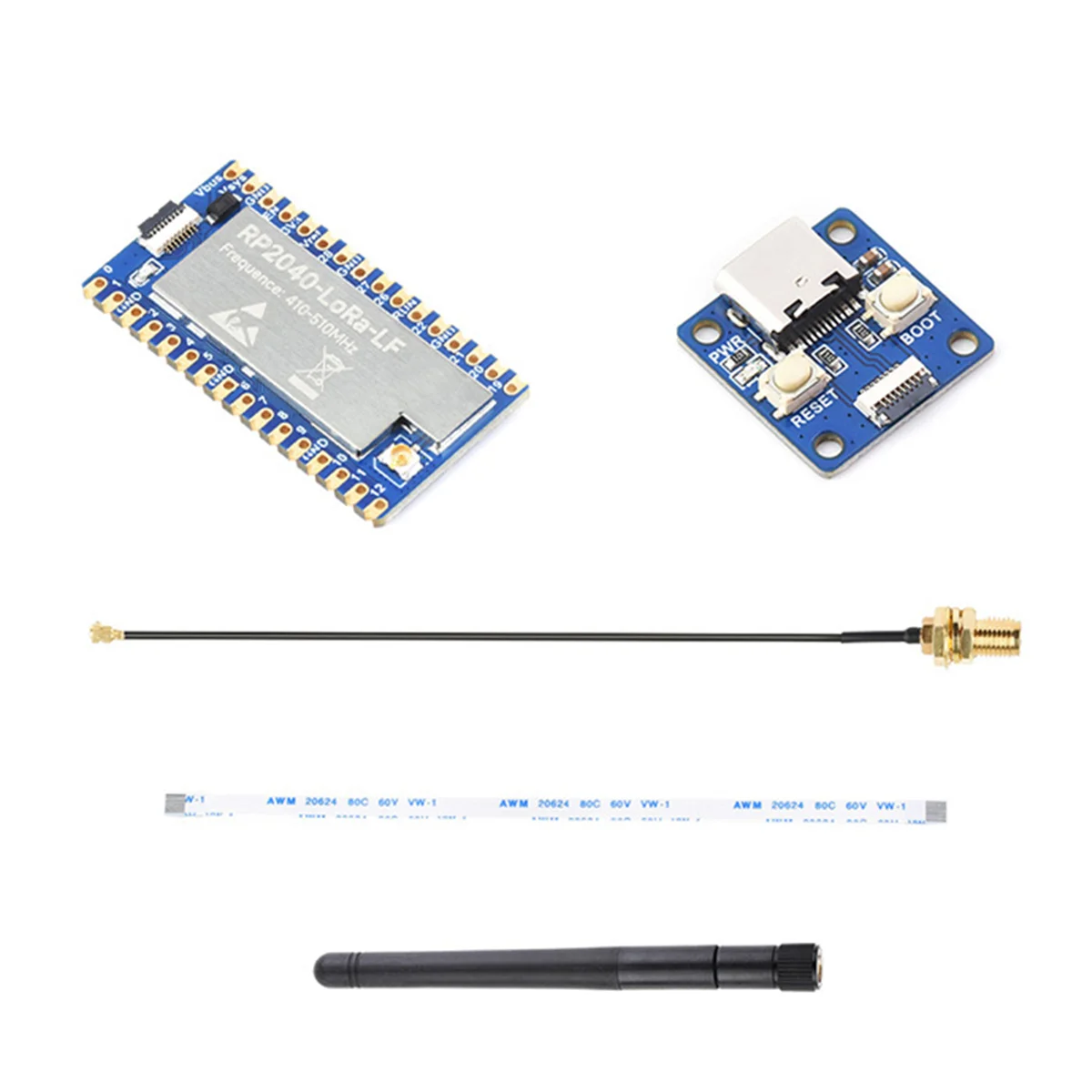 ATP-RP2040 LoRa LF Development Board Kit+Adapter Board SX1262 410 510Mhz Development Board Supports GFSK LoRa