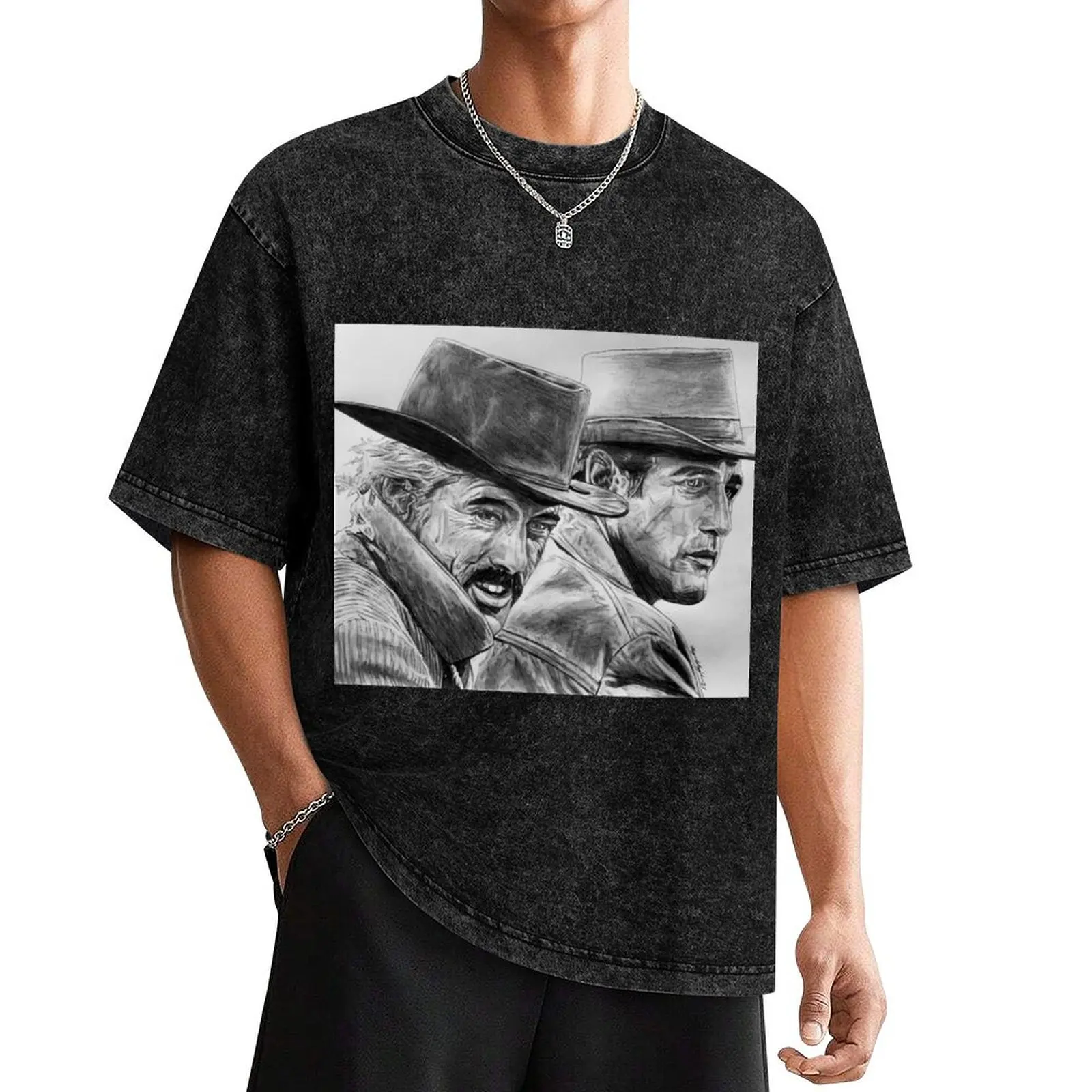 Butch Cassidy Sundance Kid T-Shirt Louboutins valentines clothes designer t shirt men