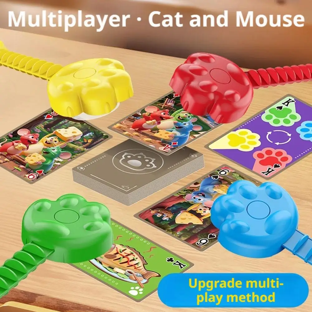 Children's Early Education Tabletop Game - Cat And Mouse Multiplayer Competitive Puzzle for Baby Observation And Focus Developme