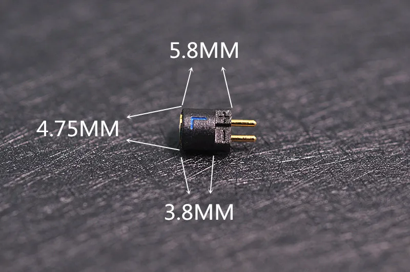 MINI wersja kompaktowa mmcx do 0.78mm przewód słuchawkowy konwersja pinu 0.78 męskiego mmcx