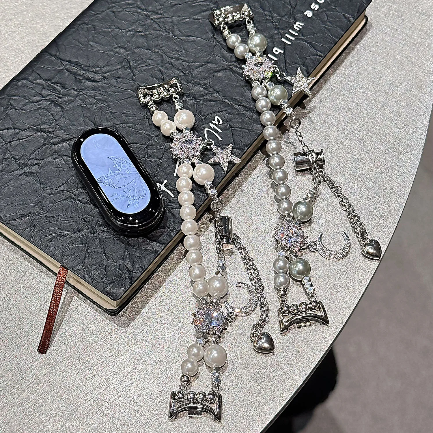 

Pearl Bracelet Strap for Xiaomi Band 8 9 Pro Luxury Sparkling Strap for Redmi Watch 4 5 Fashion Versatile Strap