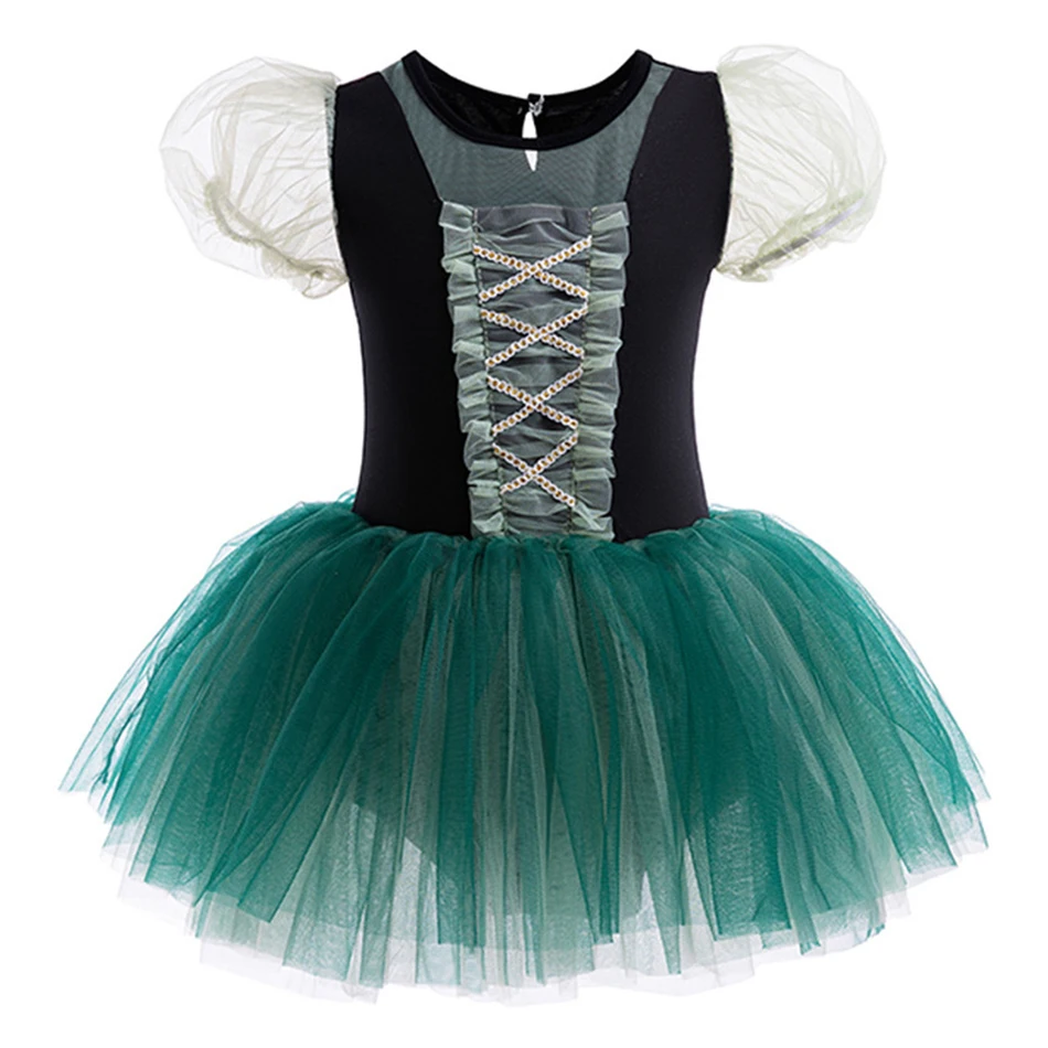 Kids Anna Cinderella Aurora Cosplay Princess Dress Girls Ballet Performance Dance Costume Children Festival Party Clothes