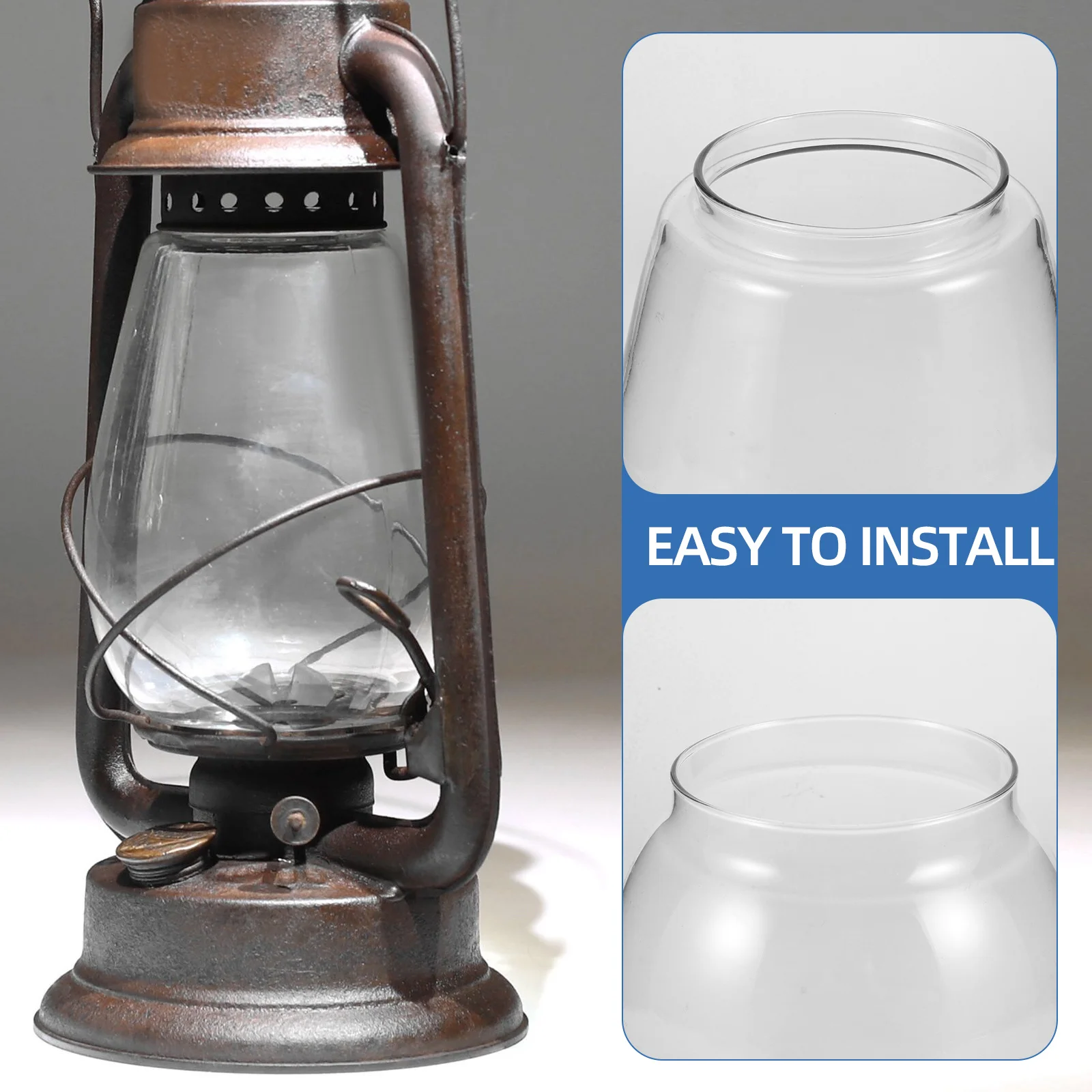 투명 유리 랜턴 글로브 오일 램프 교체용 빈티지 허리케인 램프 쉐이드 실내외 장식용 높은 글로브