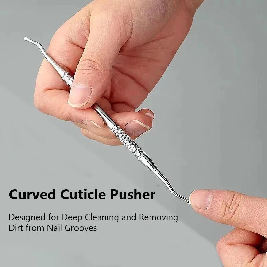 Pedicuregereedschapset van roestvrij staal, 10 stuks, precisie-manicuremes voor dode huid, eeltverwijdering, voetverzorging, inclusief nagelvijl