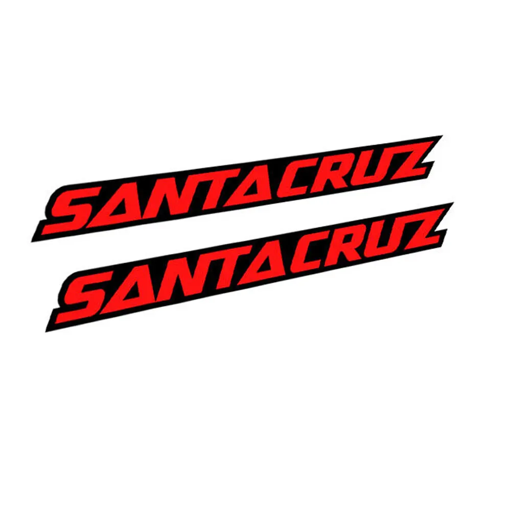 2 peças de adesivos para quadro de bicicleta modelo Santa Cruz