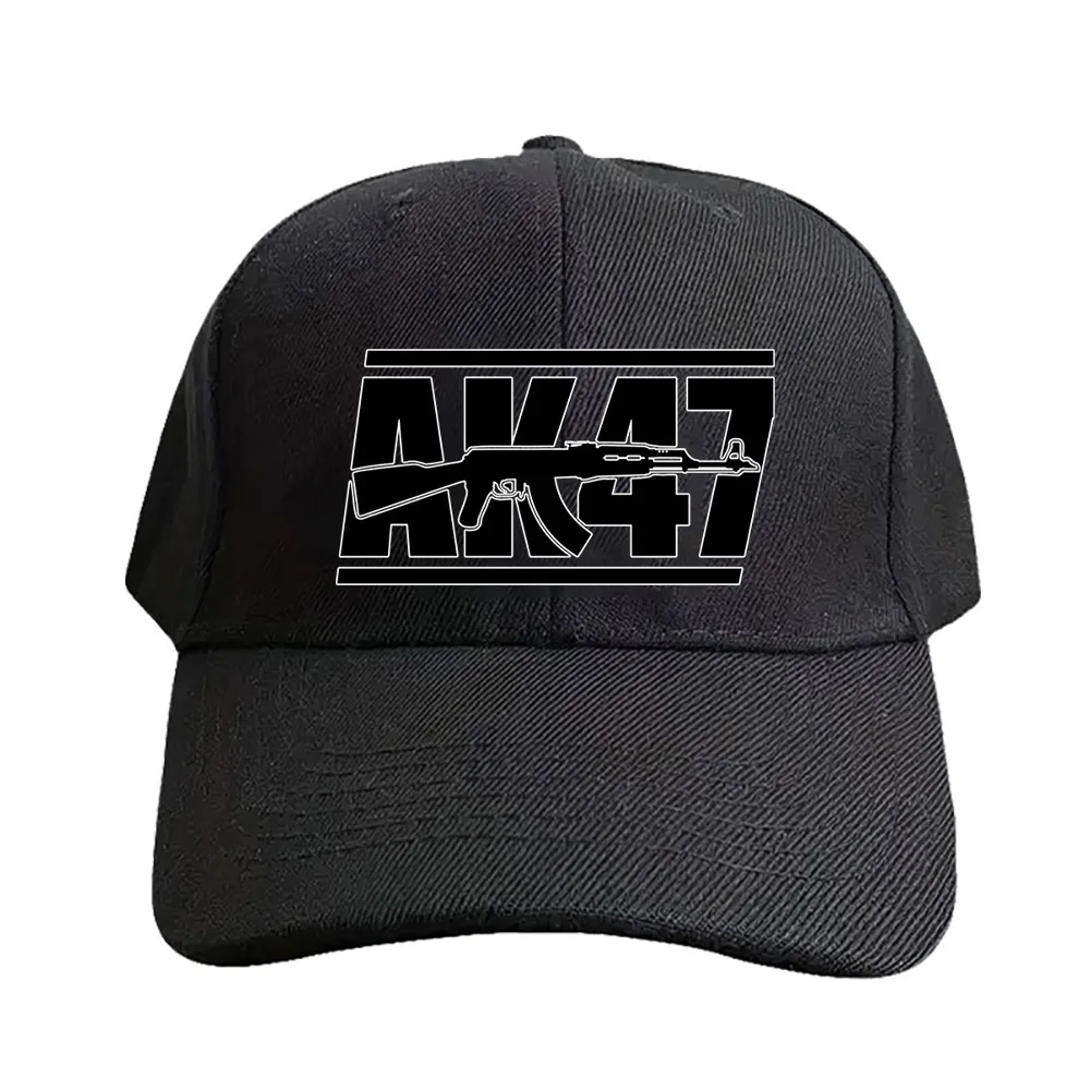 AK47 Caps Sommer-Baseballkappe für Erwachsene, verstellbar, mit gebogener Krempe, Entenschnabelhut, Sonnenschutz, Freizeithüte