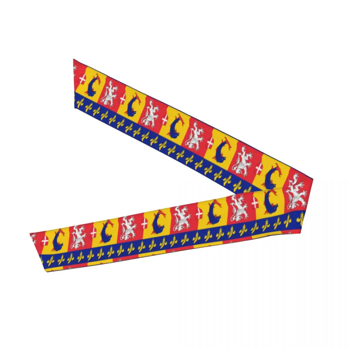 Diadema deportiva Bandera de Rhone Alpes, bandas de sudor para atletas, envoltura para la cabeza para hacer ejercicio, correr, Yoga