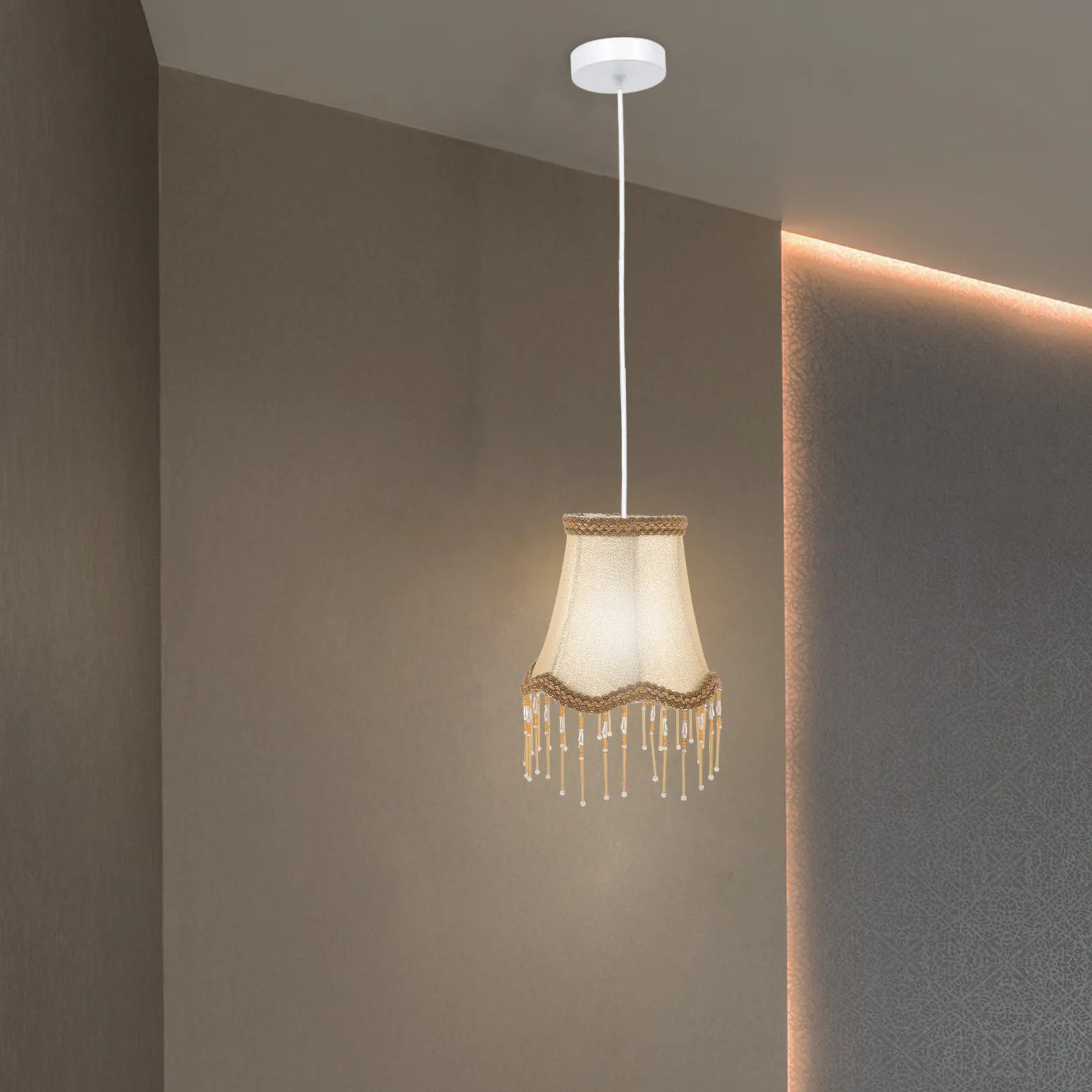 

Small Crystal Lampshade Vintage Retro Style Indoor Desk Wall Lamp Shade Replacement Cover Small Lampshade