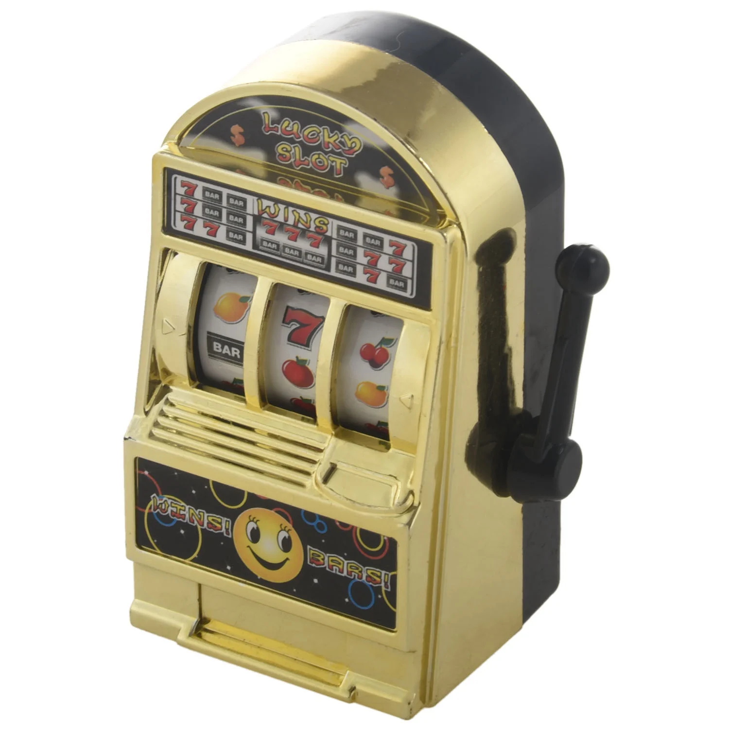 Mini Casino Jackpot Fruit Slot Machine Money Box Game Toy For Kids Adult Decompression Toys Slot Machine Toy GoldN03R