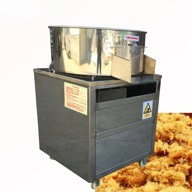 Electric or G as Heating Rotary Frying Pan Beef Fish Pork Floss Machine