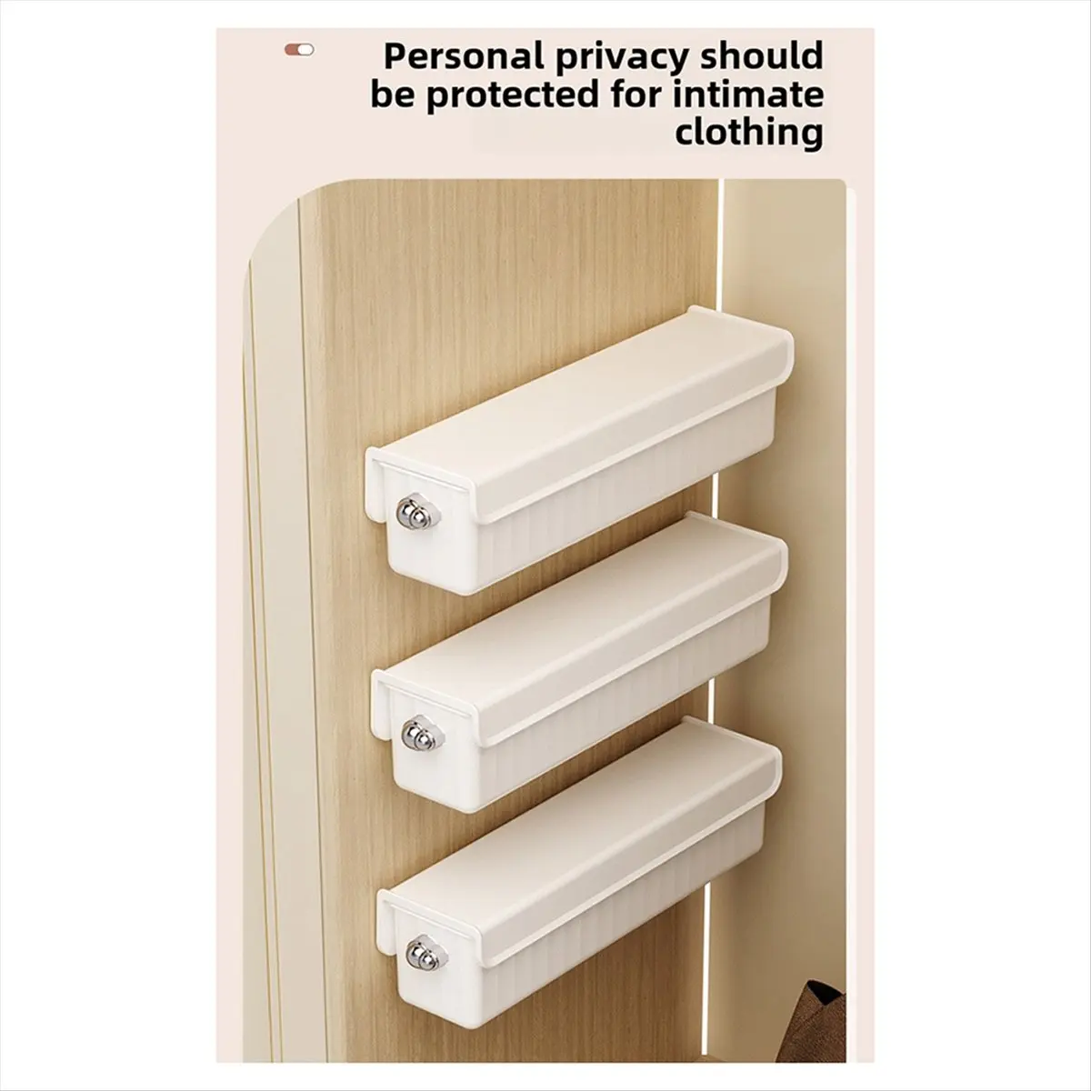 DT77 Convenient Wall-Mounted Storage Organizer for Underwear and Socks Space-Saving Wall-Mounted Drawer Organizer A