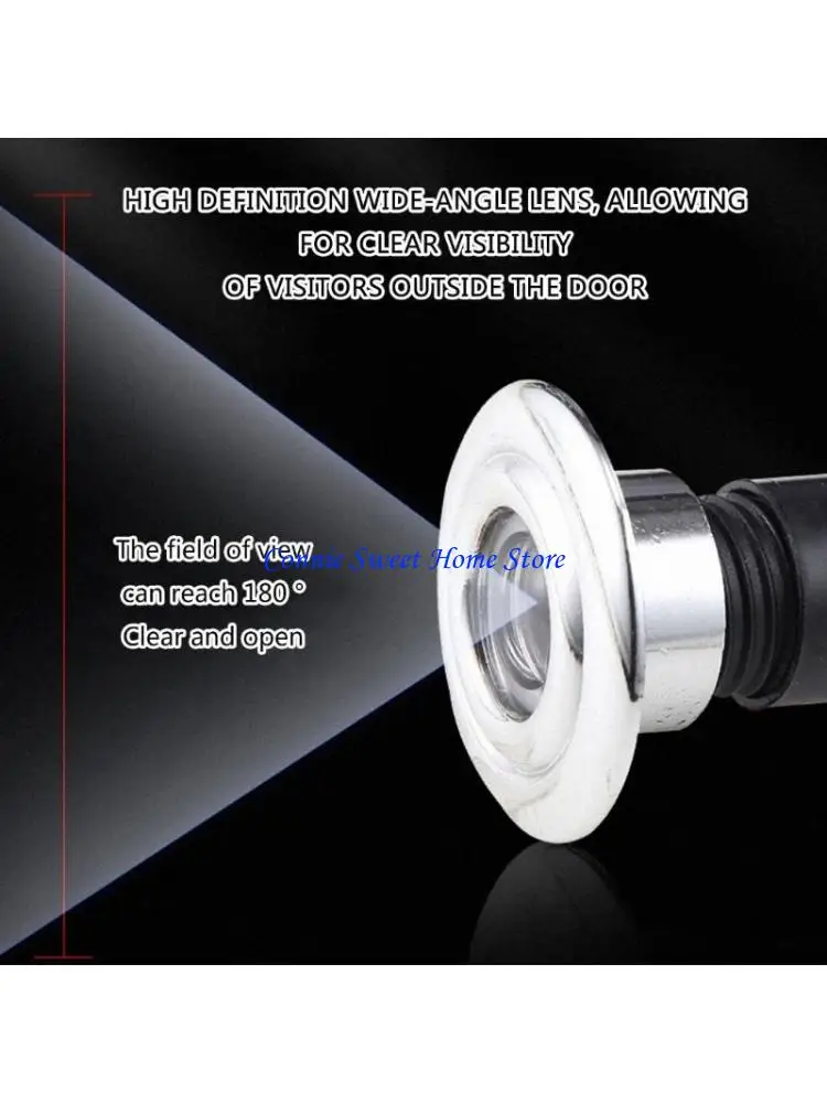 

LXAF Family Safety Door Viewer High Resolution Lens Stable Homes Door Peephole Viewer Quick Installs for Identifying Visitors