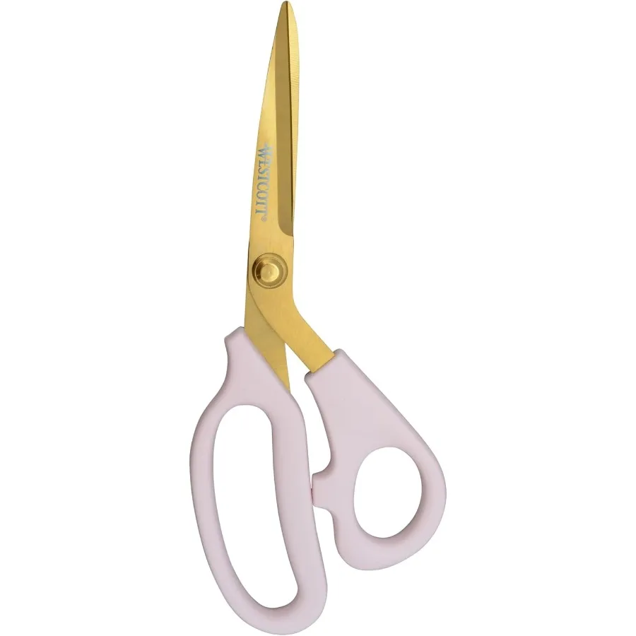 

Westcott All-Purpose Kitchen Shears Pink with Gold Blades - Durable Kitchen Shears with Precision-Ground Blades for Easy Cuttin