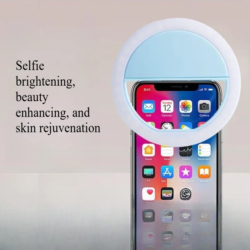البث المباشر ملء ضوء الهاتف النار الذاتي البث المباشر ضوء تبييض كاميرا داخلية صغيرة محمولة لدعائم التصوير Tiktok