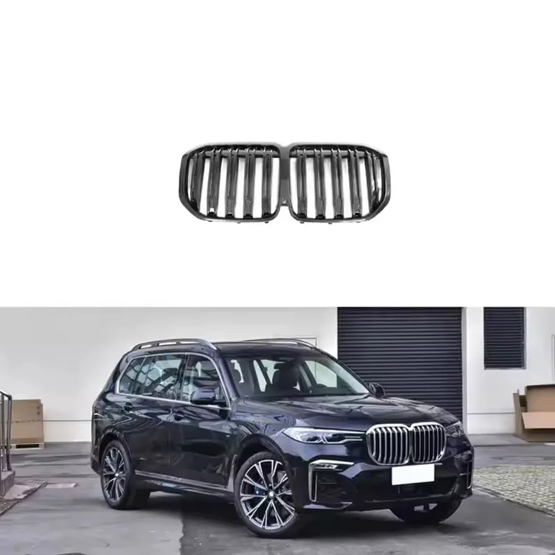 

X7 G07 Car Front Kidney Grille Carbon Fiber for BMW X7 G07 XDrive4i 2019-2021