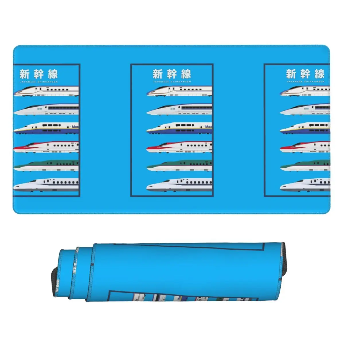 

Large Mouse Pad Japanese Shinkansen Bullet Trains Gamer PC Laptop Mats Keyboard Carpet ComputerGaming Office Accessories DeskMat
