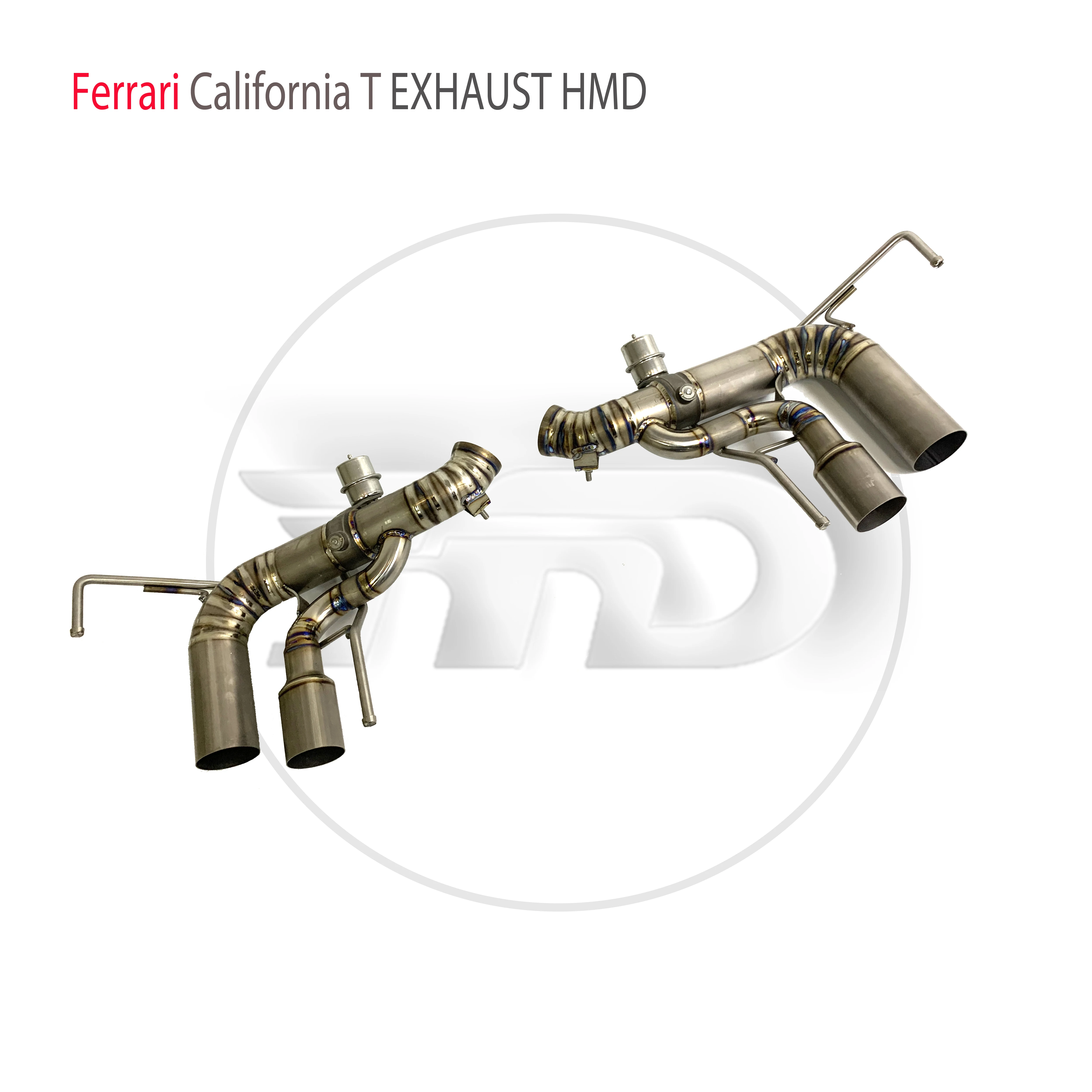 HMD Titanium Alloy Exhaust System Performance Valve Catback is Suitable For Ferrari California T Muffler For Cars