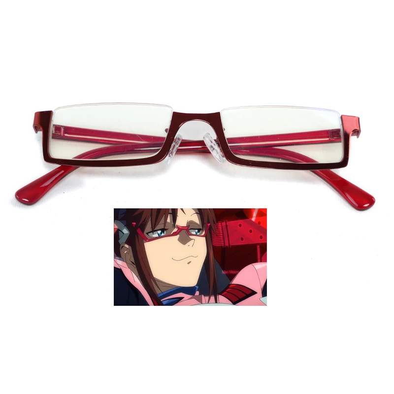 Makinami Mari-Gafas de Cosplay de 2 estilos, lentes sin lente, utilería EVA para Cosplay