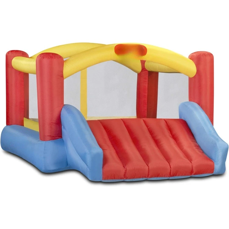 Slide Inflatable Bouncer Includes Heavy Duty Blower With GFCI, Stakes, Repair Patches, And Storage Bag, for Kids Ages 3-8 Years