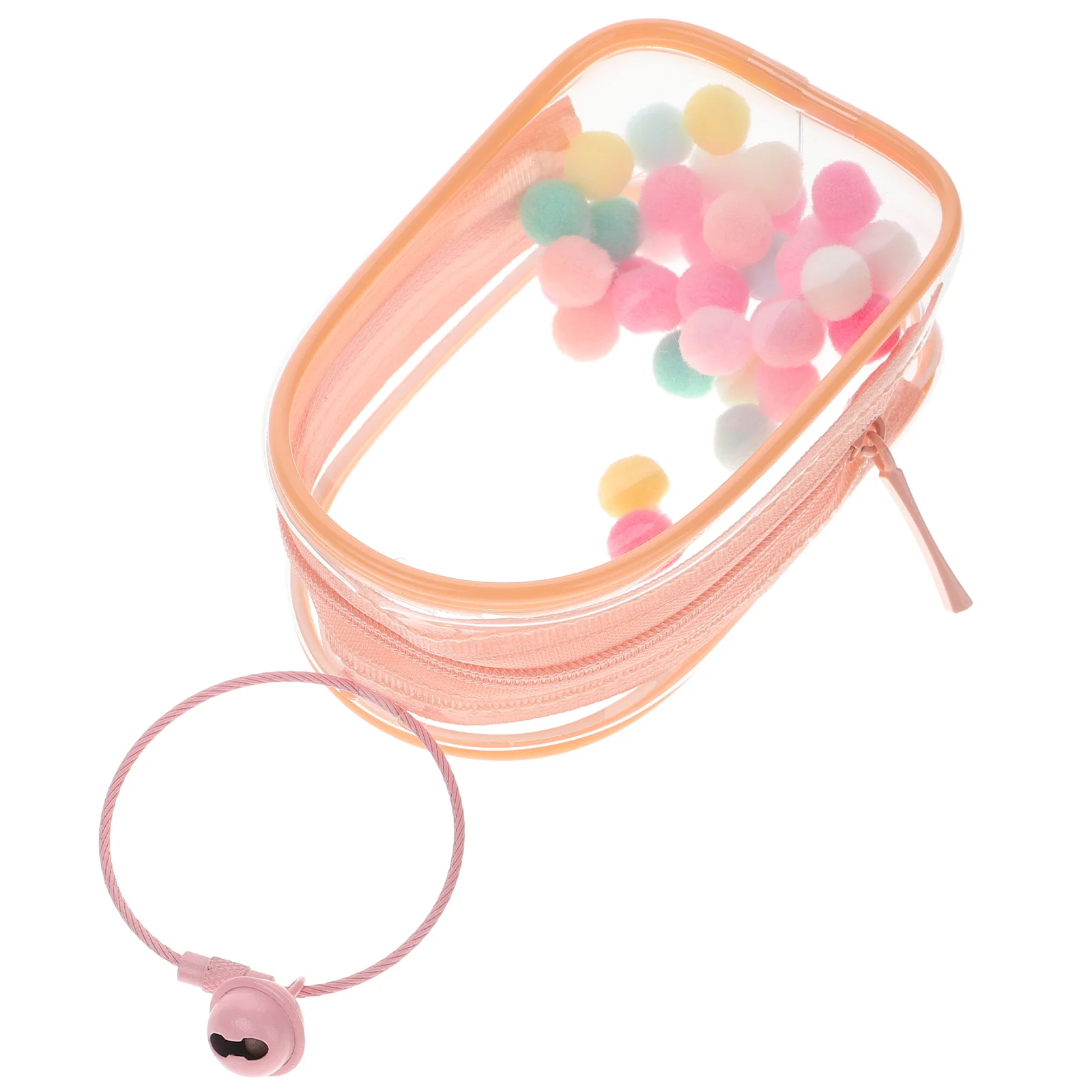 

Clear Toiletry Bag Outing Mini Pouches Storage for Figure Display Small with Ring Walk Baby