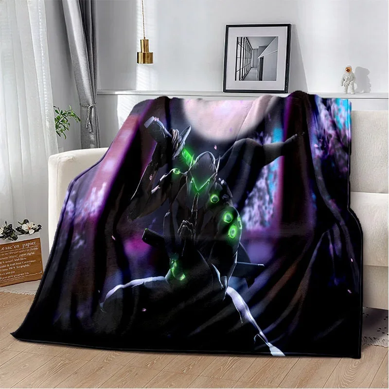 

Overwatch Game Gamer Soft Plush Blanket,Flannel Blanket Throw Blanket for Living Room Bedroom Bed Sofa Picnic Kids Home Textiles