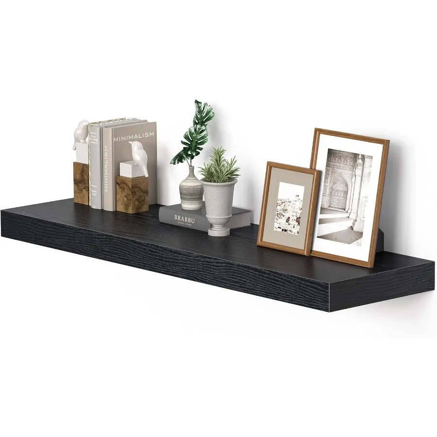 

Одиночные плавающие полки длиной 36 дюймов, большие настенные полки глубиной 10 дюймов, сверхмощные, 70 фунтов для спальни, ванной комнаты, гостиной, кухни O