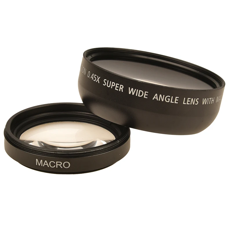 عدسات مرفقة بزاوية واسعة من Vlogmagic مع عدسة عن قرب ، كاميرات فيديو Dslr ، كاميرا فيديو ، 0.45X ، 37 ، 43 ، 46 ، 49 ، 55 ، 58