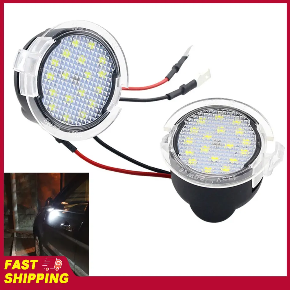 

Puddle Light Replacement 2 PCS 18 LED Under Mirror Tool for Ford Mondeo S-Max EDGE Explorer F-150