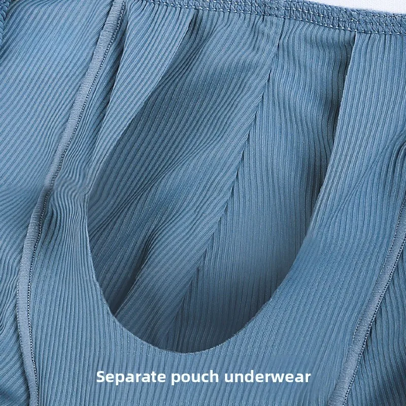 Men's Underwear Gradual Change Color Men's Underwear Summer Ice Silk Thin Breathable Boxers Non-marking Antibacterial