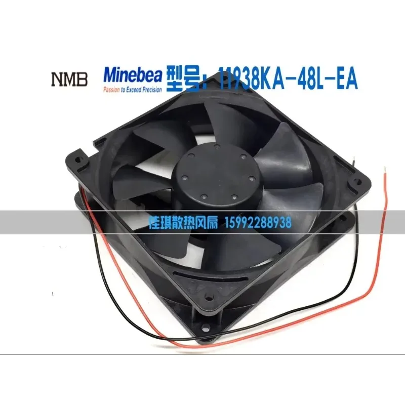 NMB-MAT 11938KA-48L-EA-00 DC 48V 0.21A 120x120x38mm 2-Wire Cooling Fan