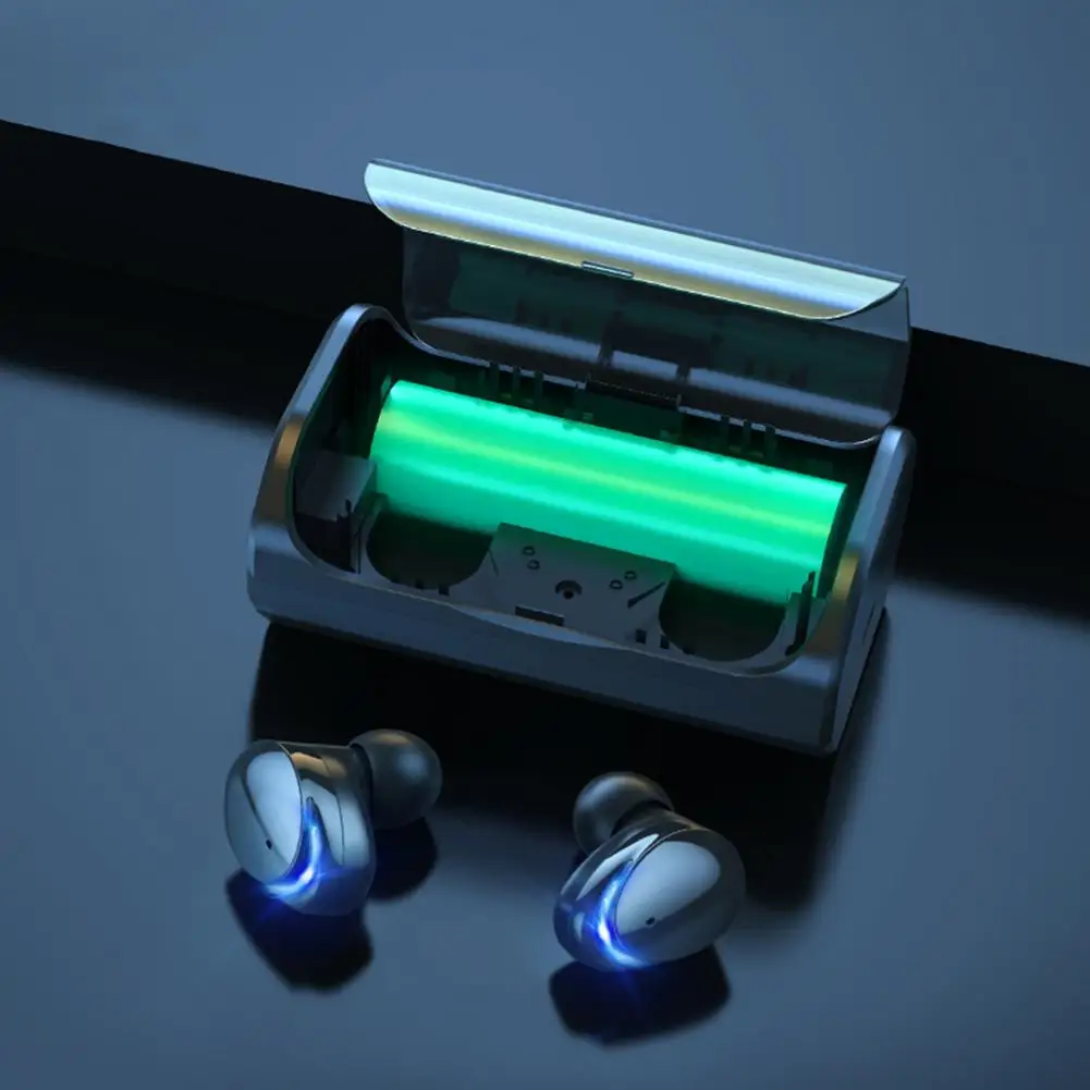 T8 Stylowe bezprzewodowe słuchawki Sterowanie jednym klawiszem 9D Stereo Przenośny zestaw słuchawkowy kompatybilny z Bluetooth IPX7 Wodoodporny