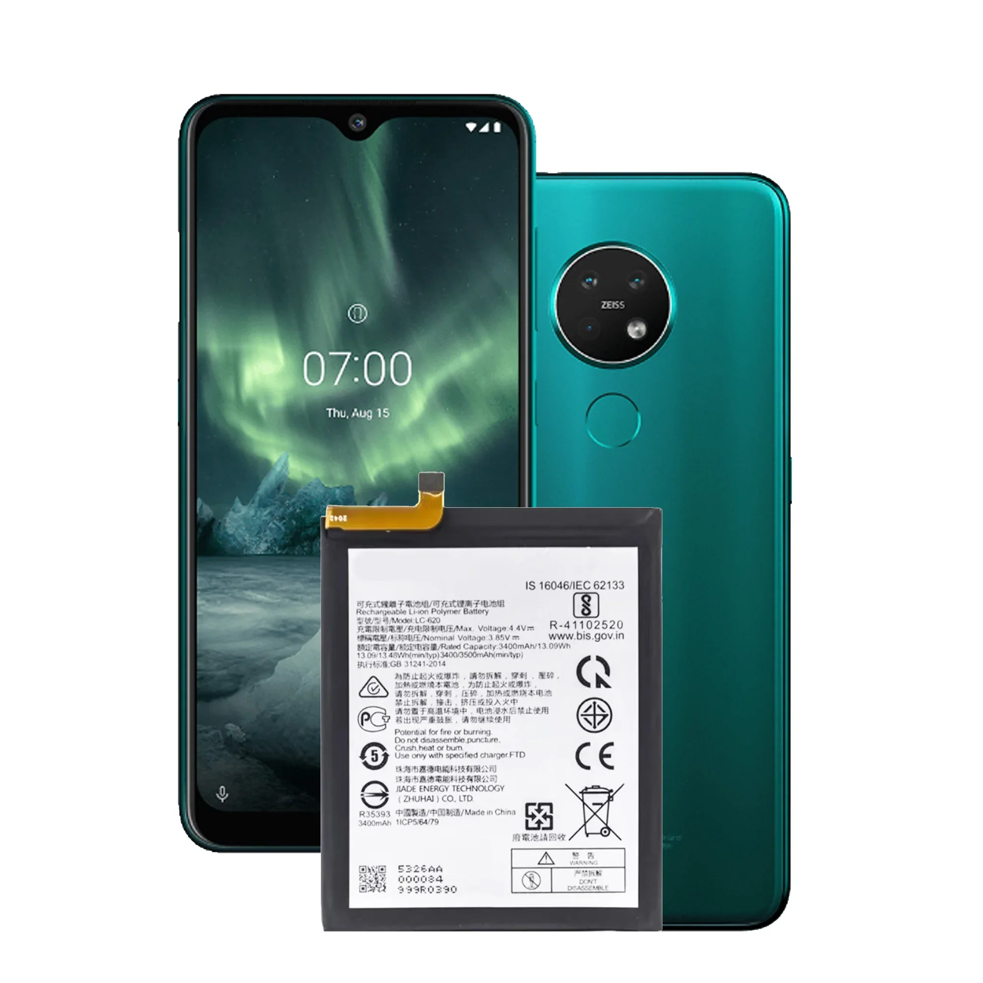 

LC-620 LC620 Battery For Nokia 7.2 NK6.2 TA-1198 TA-1200 TA-1196 TA-1201 TA-1187 Phone Original Capacity Batteries Bateria