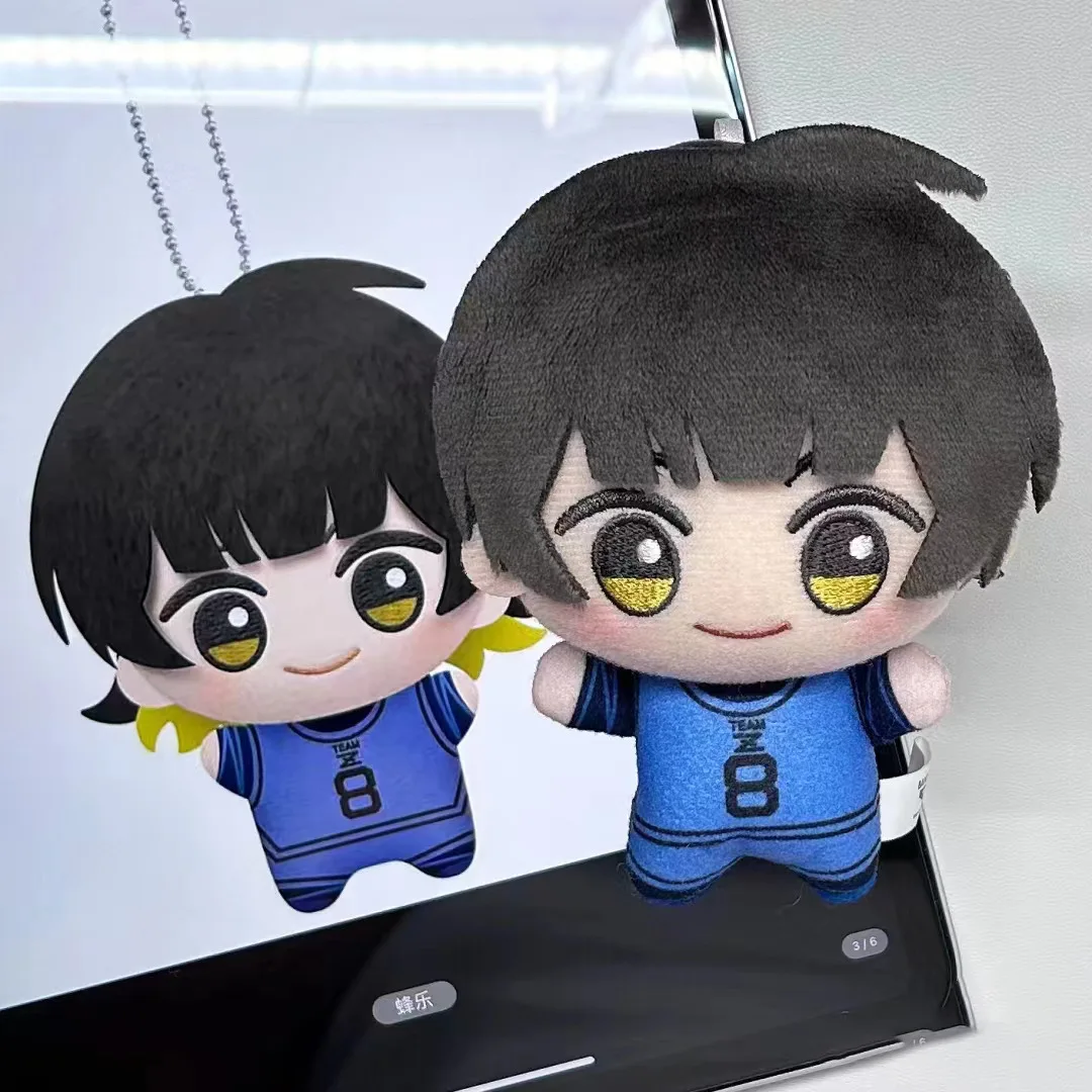 Anime bleu serrure Kunigami Rensuke Bachira Meguru Cosplay coton Maumet pendentif porte-clés dessin animé marionnette porte-clés ornement cadeau de noël