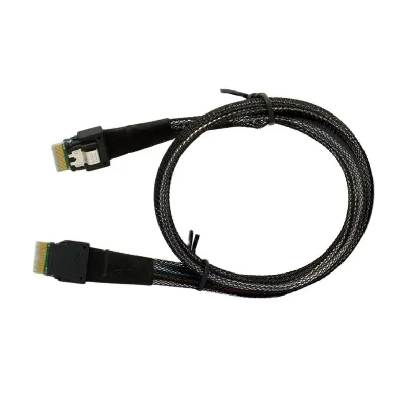 

2 м 1 м внутренний тонкий SAS SFF 8654 4i штекер TO Slim 8654 штекер удлинительный кабель для жесткого диска серверный массив хранения компьютера