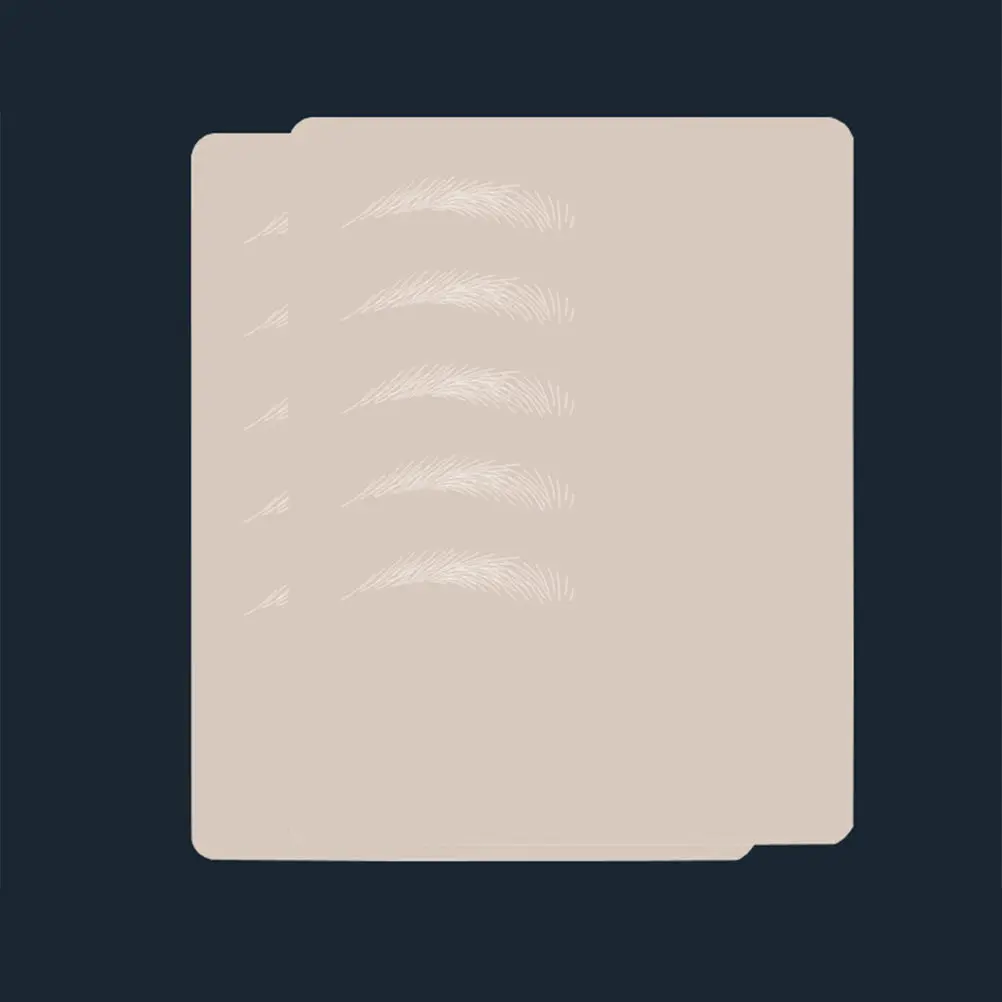 

2 листа A4: реалистичная тонкая комфортная тренировочная кожа для татуировок и вышивки бровей, для начинающих мастеров