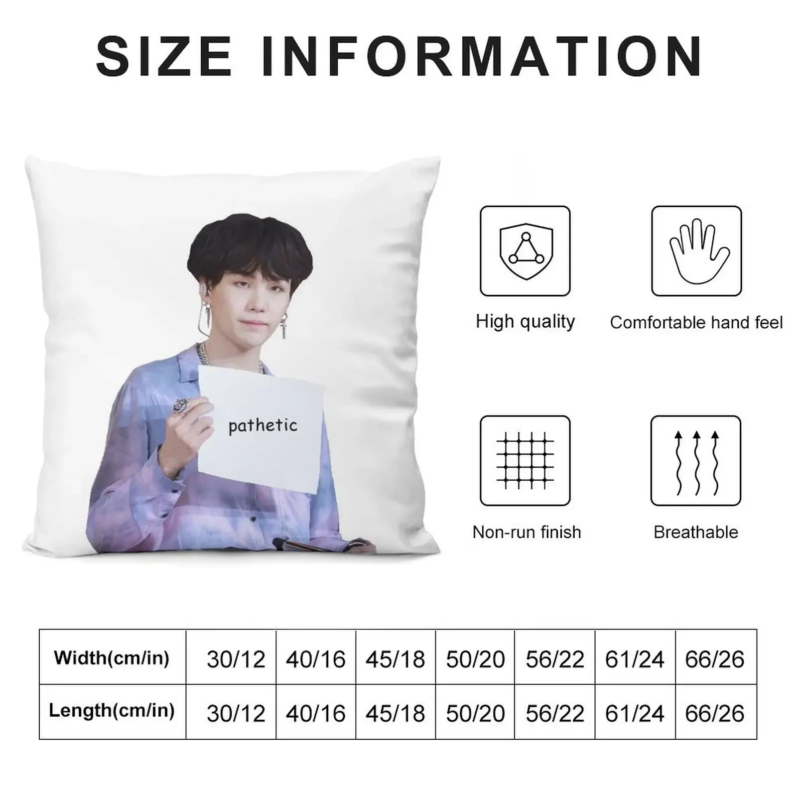 motivational yoongi Throw Pillow Throw Pillow Decorative Cushions pillow